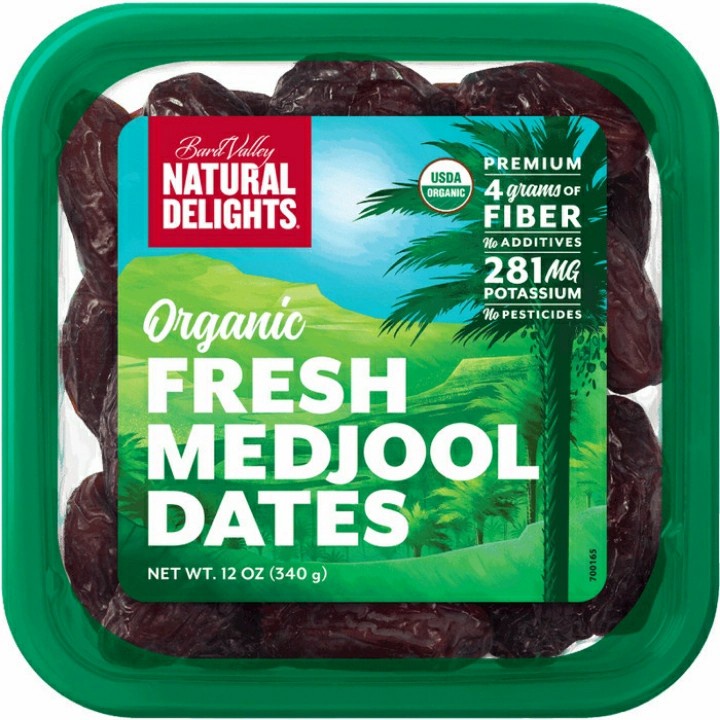 

Natural Delights Kurma Fresh Medjool Dates Organic USA 12oz 340gr