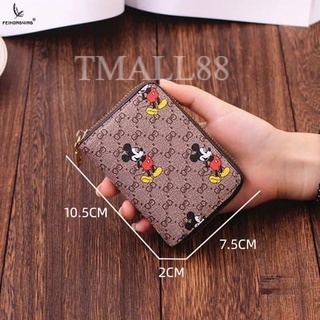 ♥TMALL88♥ Dompet Kartu Mini Wanita Wanita Karakter Micky Mouse Tmall88