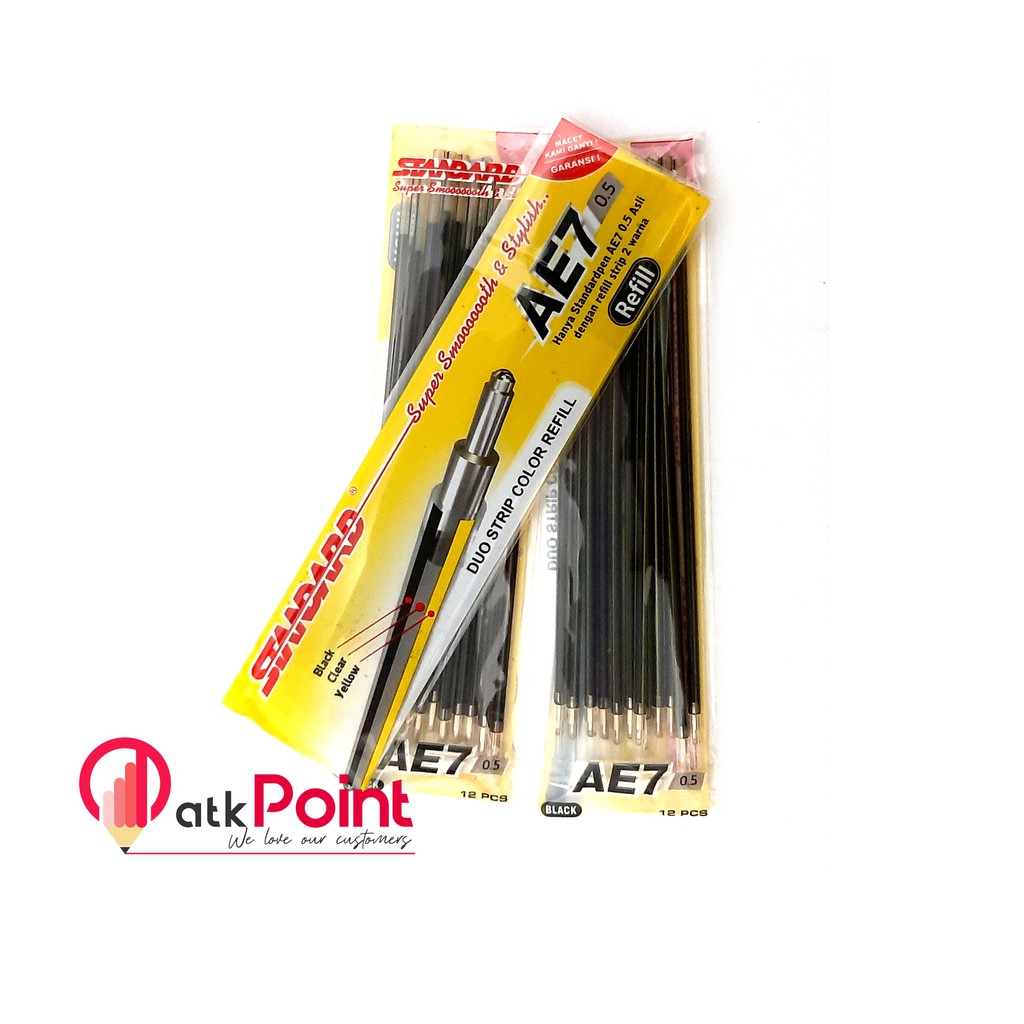 

REFILL STANDARD AE7 0.5 SET 12 / isi 12 pcs