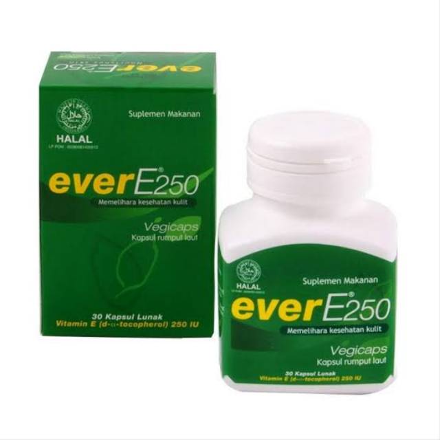 Jual EVER E 250 ISI 30 KAPSUL [VITAMIN E 250 IU] Shopee Indonesia