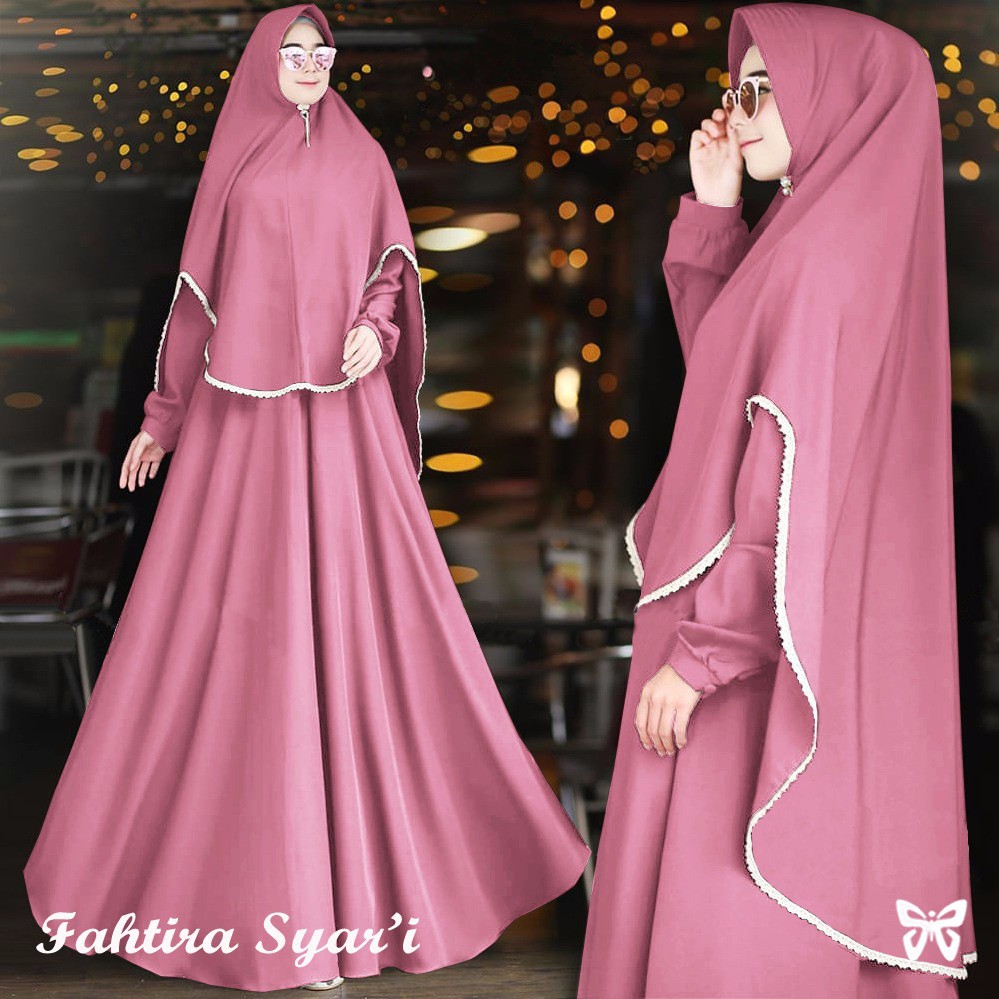 HOPYLOVY - GAMIS WANITA FAHTIRA LIST SYARI