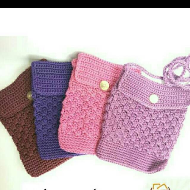 Tas rajut nilon tempat HP Shopee Indonesia Tas rajut nilon tempat HP Shopee Indonesia