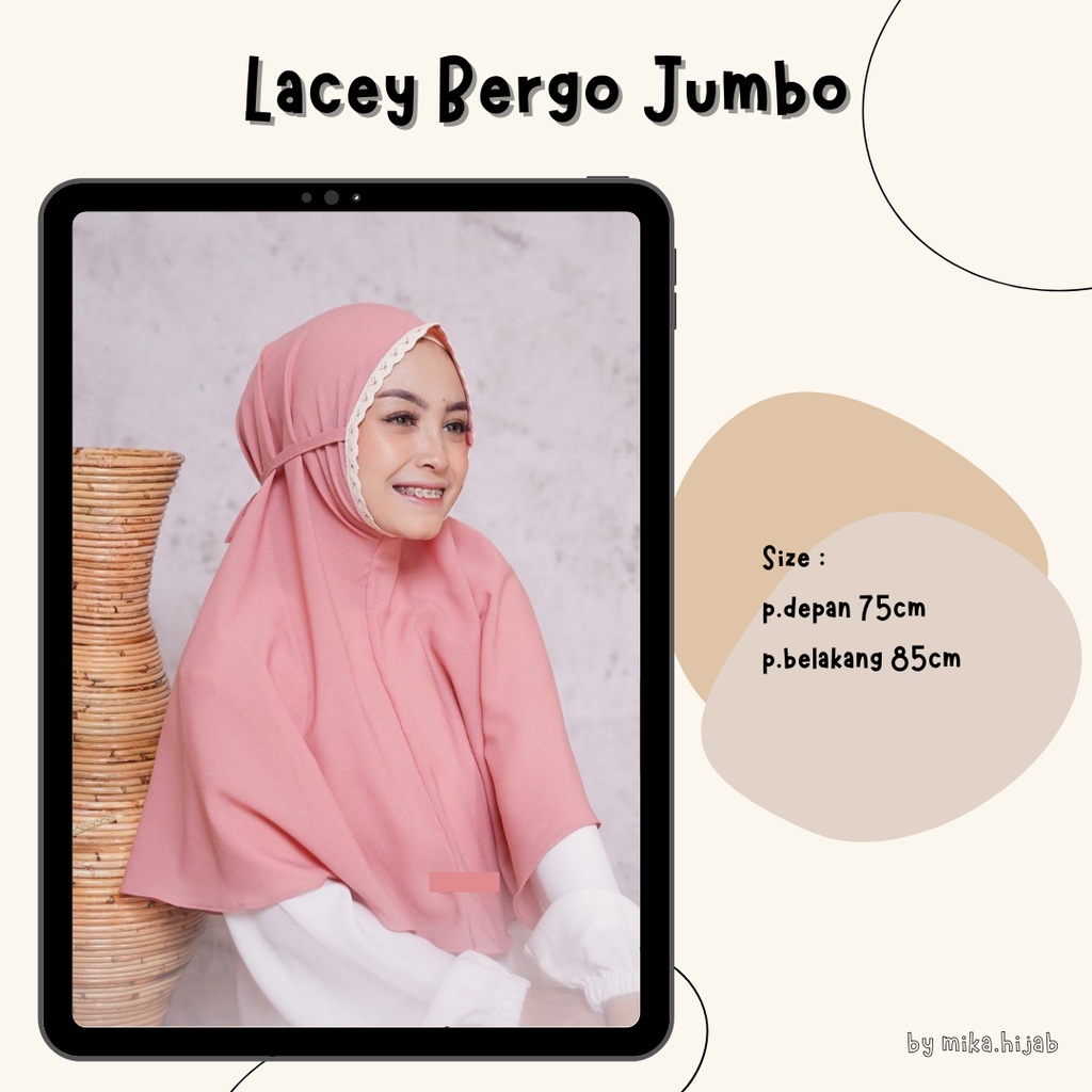 lacey bergo jumbo renda