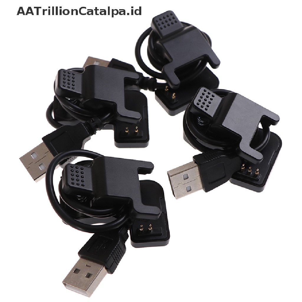 (AATrillionCatalpa) Tw64 68 Kabel Charger USB Universal Warna Hitam Untuk Smartwatch