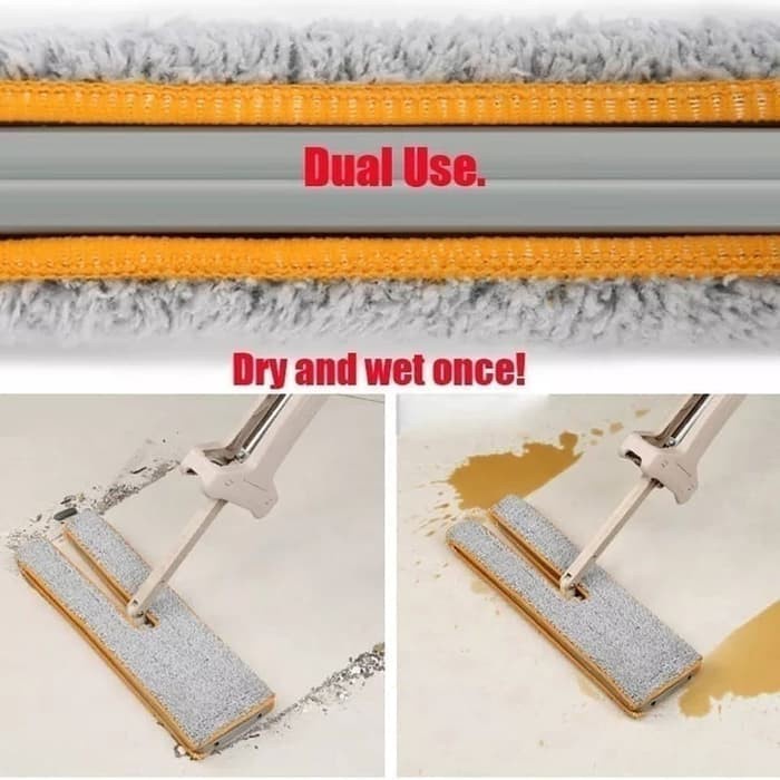 Double Sided Lazy Mop Inovasi baru Alat pel lantai dua sisi kamar room