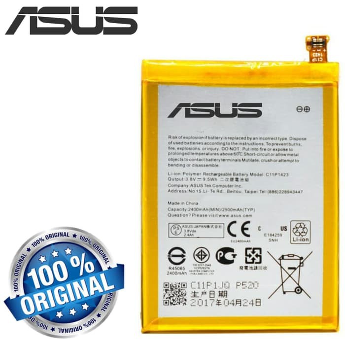 Baterai Battery Original ASUS Zenfone 2 , ZE500CL , Z00D , C11P1423