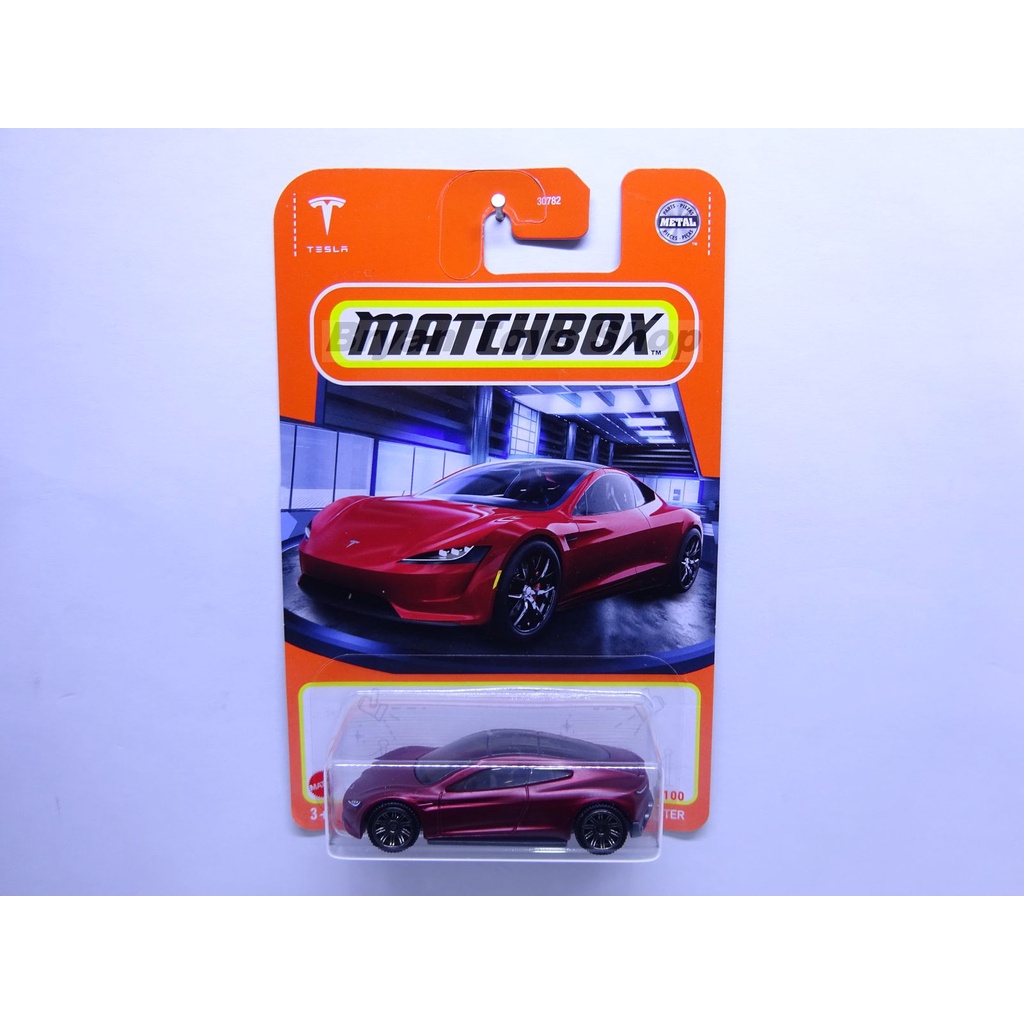 Matchbox Tesla Roadster Merah Doff