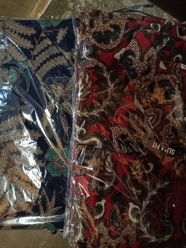 Batik Slim Fit Batik Premium Kemeja Baju Batik Pria Lengan Panjang Slimfit Modern