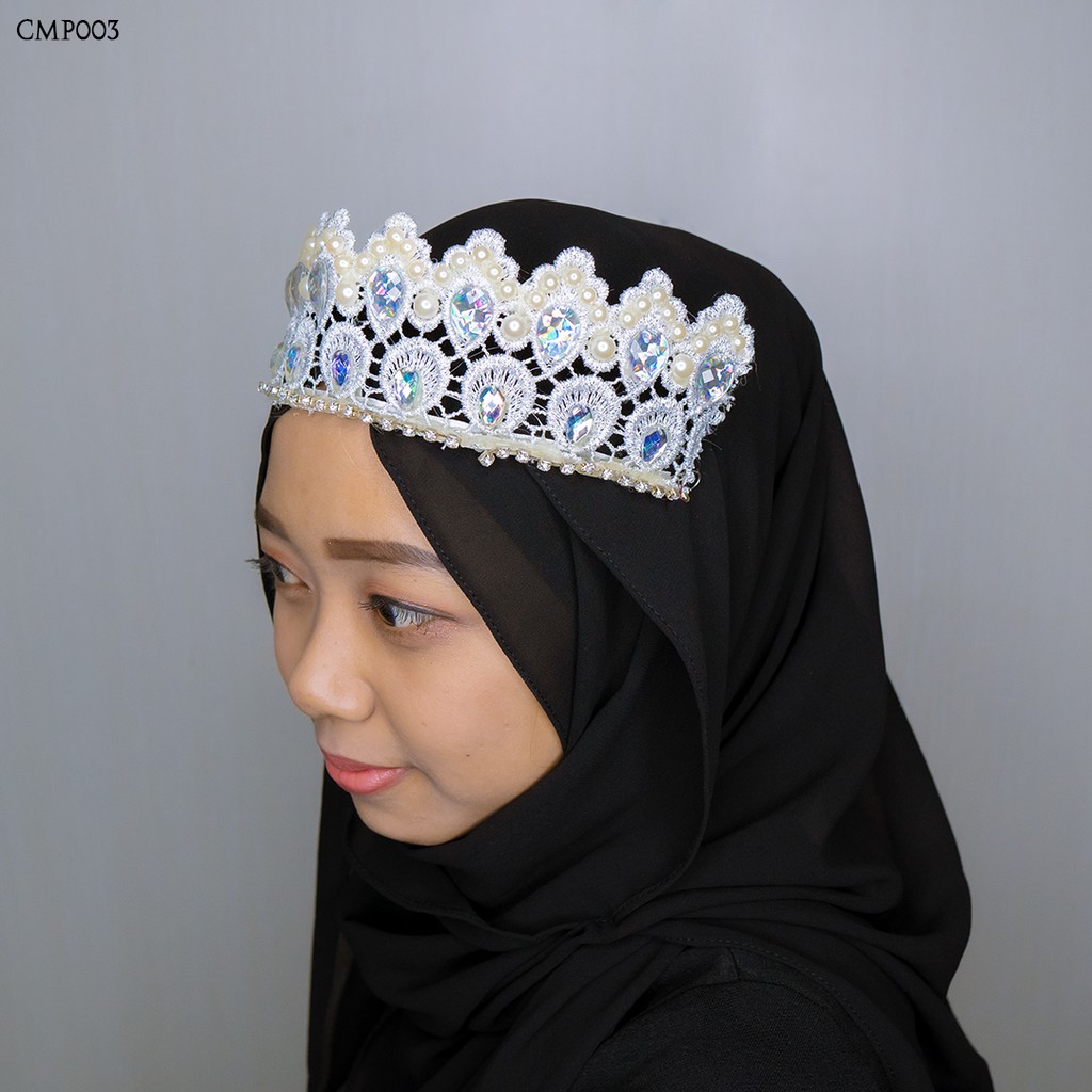 [STOCK TERBATAS] SET MAHKOTA PREMIUM AKSESORIS PENGANTIN BROKAT CMP003