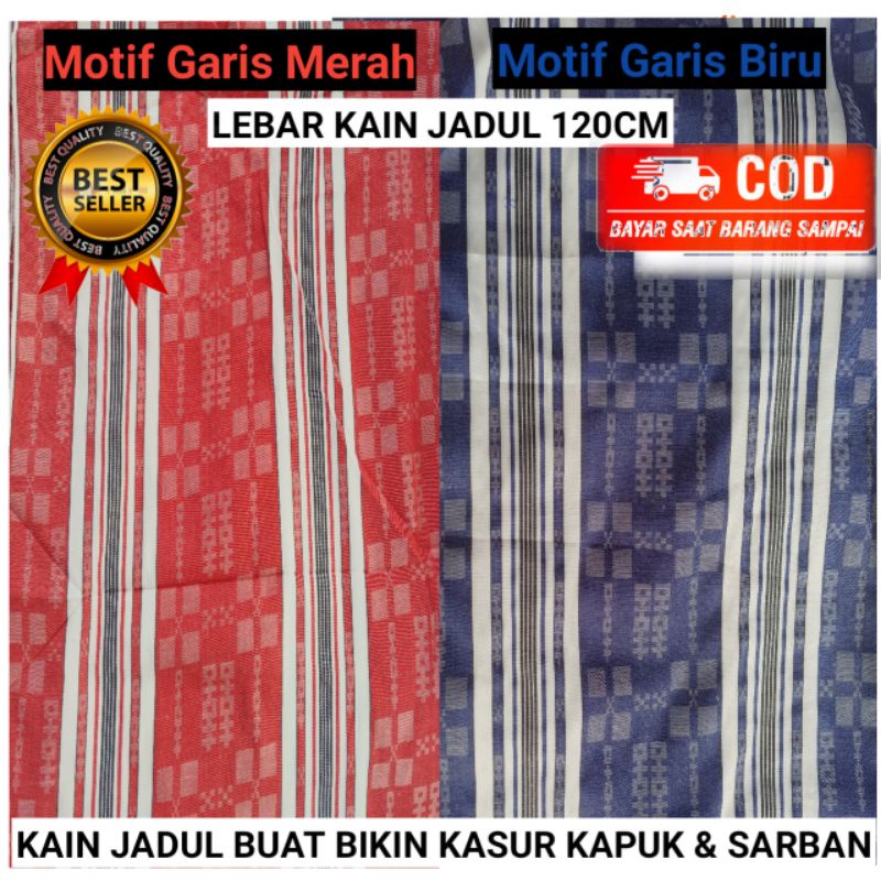 Bahan Kain RRT Meteran Motif Jadul Harga Per 1 Meter Lebar Kain 120cm Bisa Untuk Buat Kulit Kasur Ka