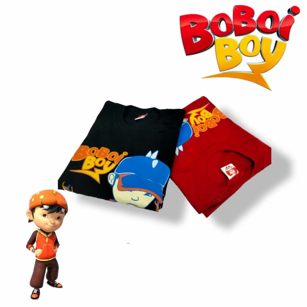 Kaos anak laki laki umur 1-7 tahun - Boboboy.Black