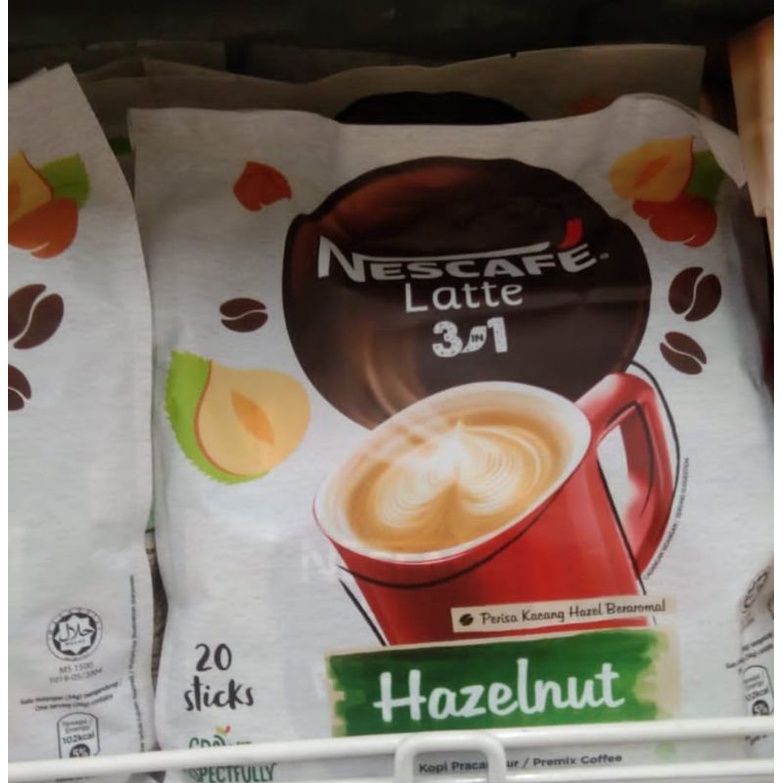 

Nescafe latte Hazelnut isi 20pcs