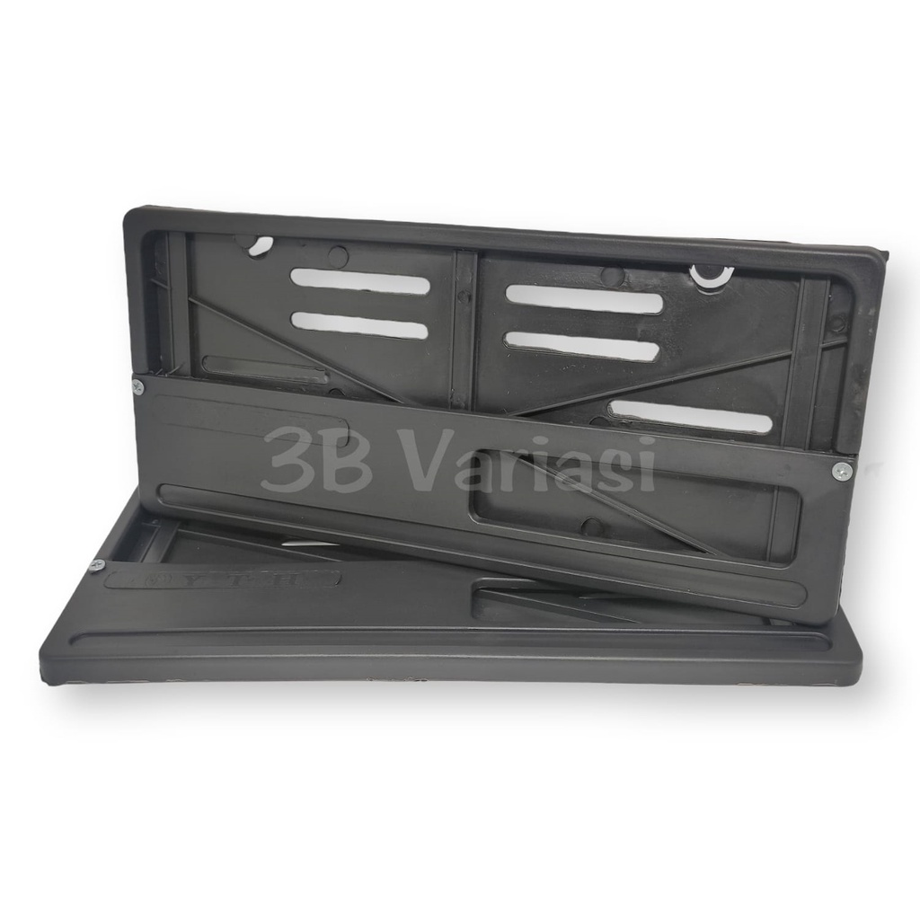 Cover Tempat Plat Nomor Motor / Dudukan Plat Nomor Standar Hitam Motor Honda Dan Yamaha Beat Vario Scoopy Fino Mio Universal