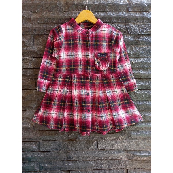 DRESS ANAK/DRESS FLANEL ANAK