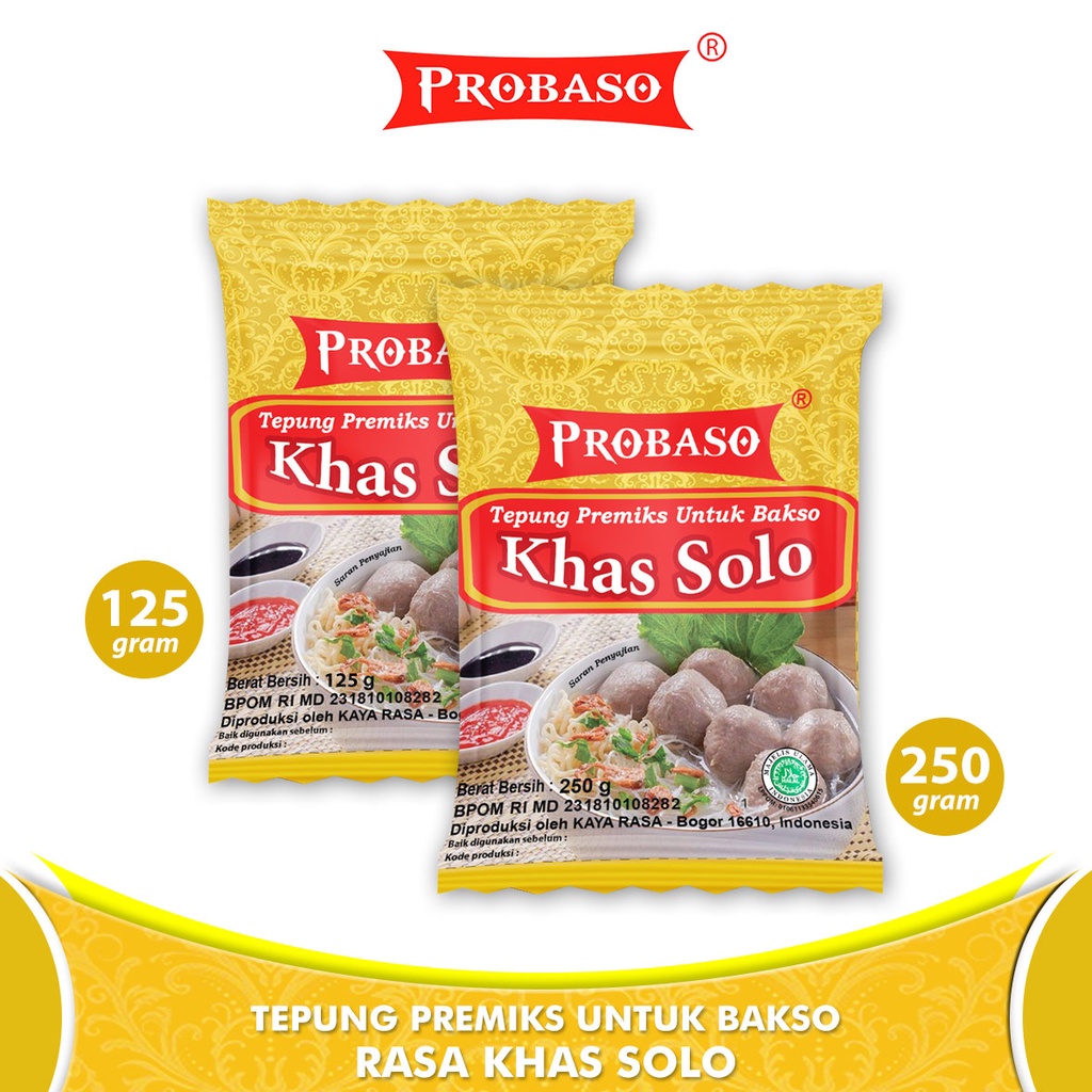 

Tepung Premiks Untuk Bakso Khas Solo 250gr Probaso