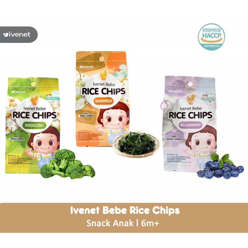 IVENET Bebe Rice Chips 15g / Snack Bayi