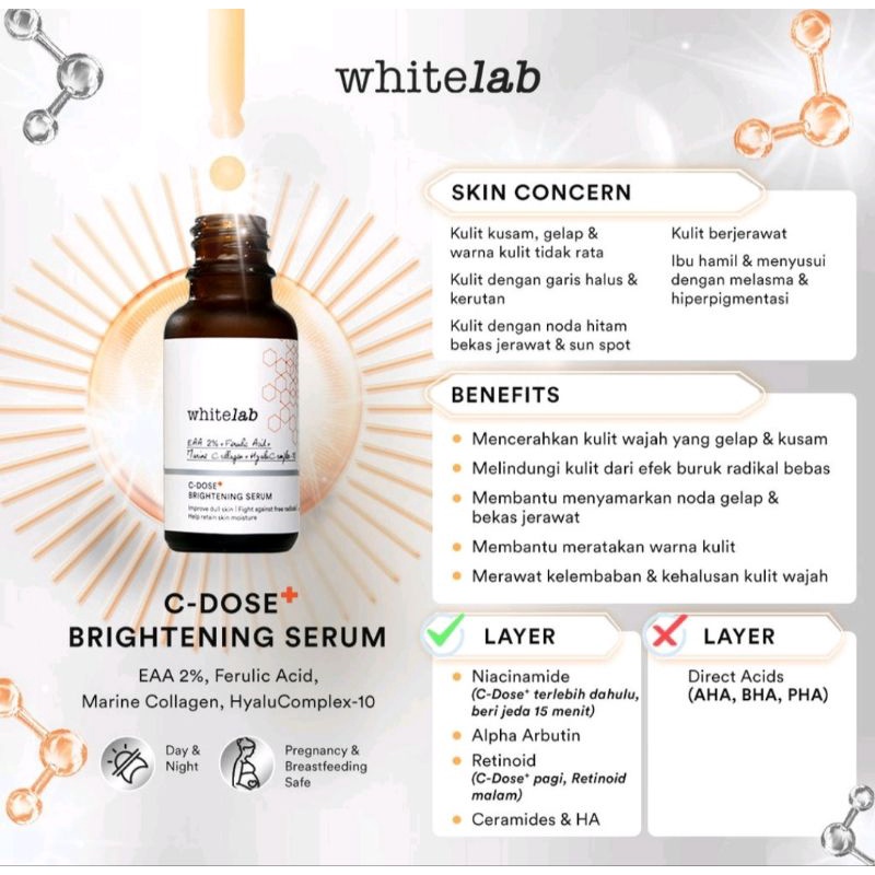 WHITELAB C DOSE + BRIGHTENING SERUM