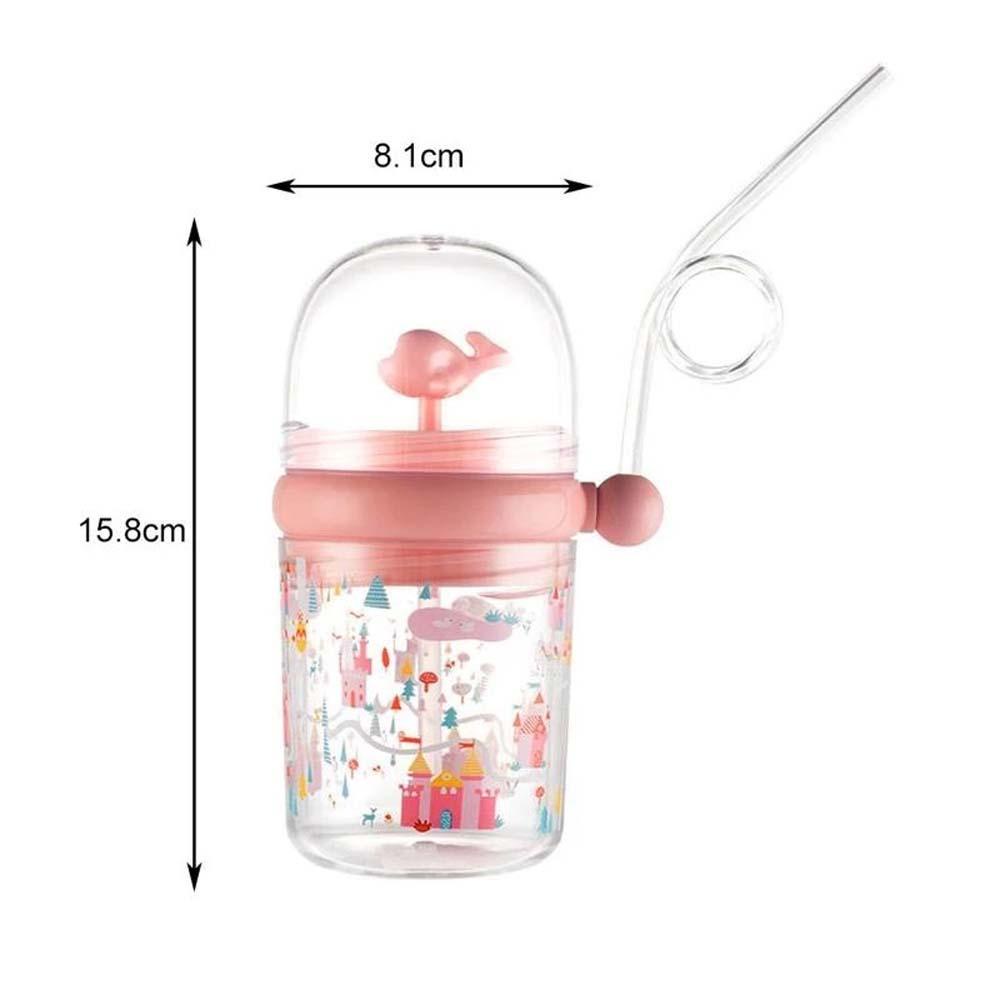 Needway Gelas Air Anak Portable 250ml Dengan Sedotan Untuk Anak Botol Makan Paus Lucu