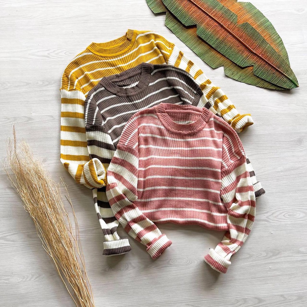 ASYA Sweater Rajut Wanita Premium Tebal Dan Halus Switer Kekinian Murah Suiter Cewek