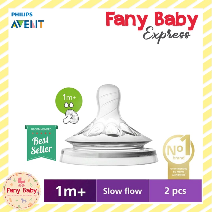 PHILIPS AVENT NATURAL FLOW / NIPPLE / ISI 2 PCS