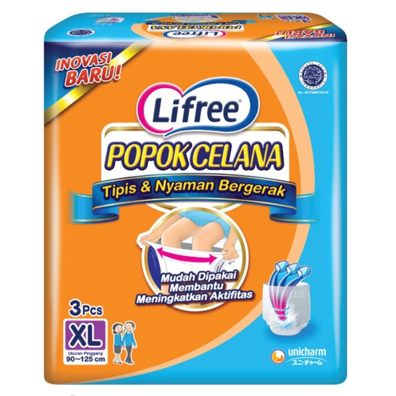 LIFREE POPOK CELANA TIPIS &amp; NYAMAN XL3 / POPOK DEWASA