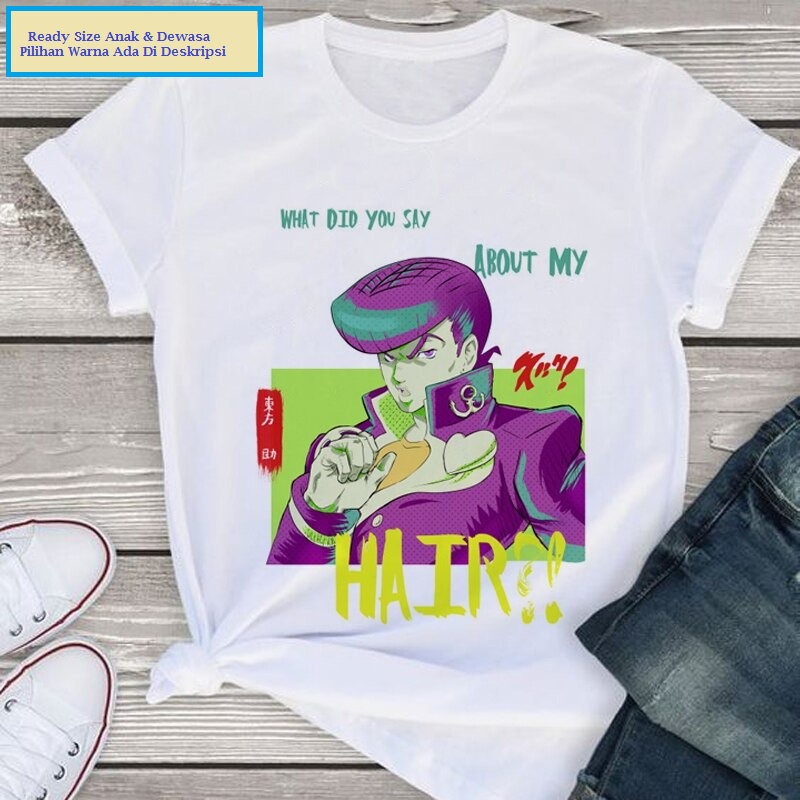 Kaos Manga Anime Jojo s Bizarre Adventure Pria  / Baju Jojo Bizzare Aventure T shirt