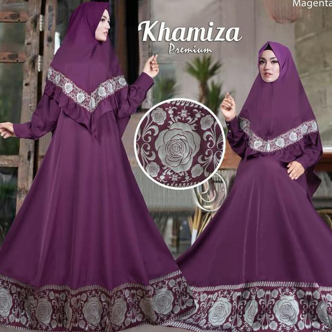 MODEL TERBARU BAJU BUSANA MUSLIM WANITA GAMIS SYARI PESTA KHAMIDA INDIA CRP TERBARU CK3