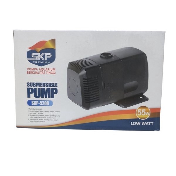 Pompa Mesin Kolam Aquarium Submersible Pump SKP 5200 Low Watt 55 Watt