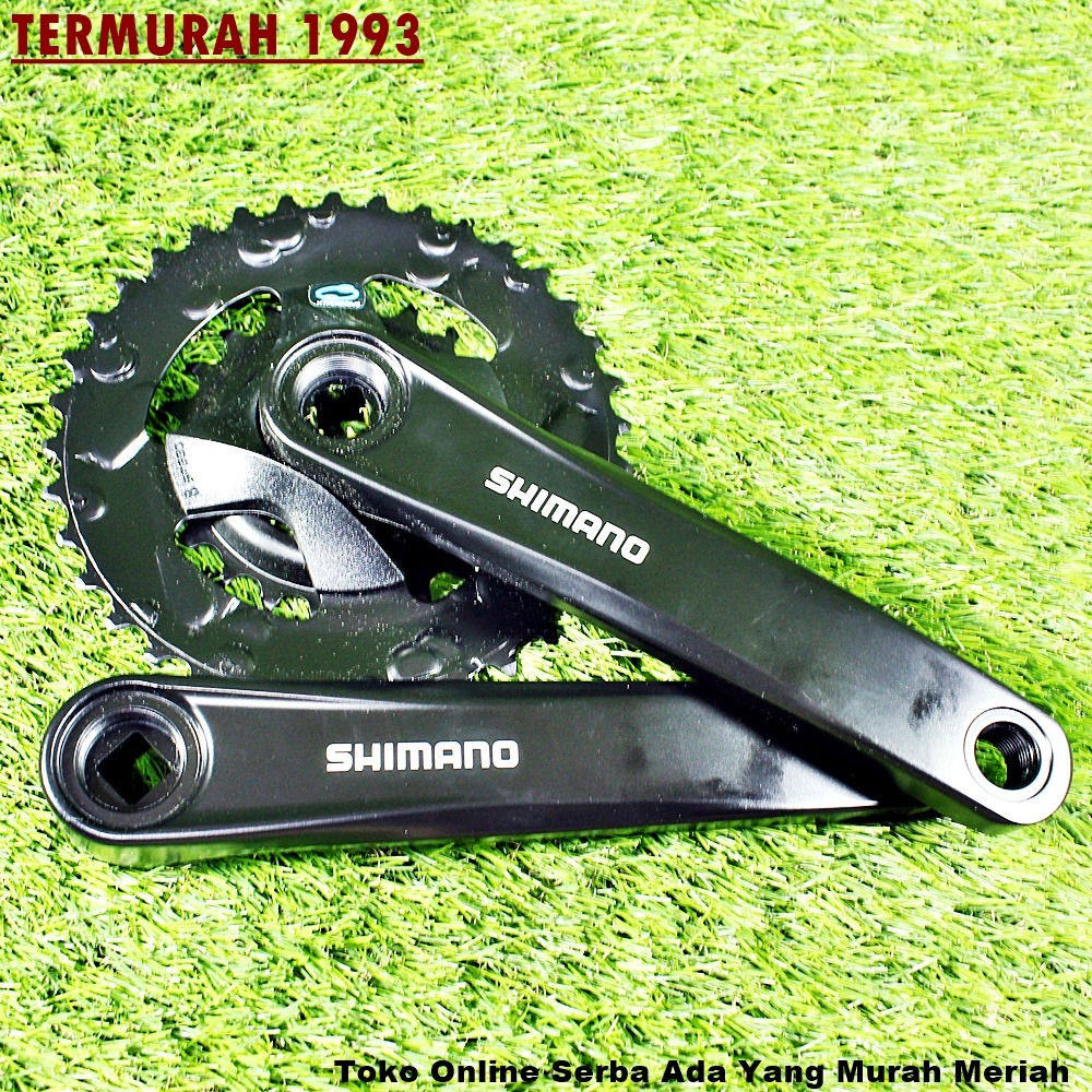 Crank SHIMANO M315 Double 2 Speed 36-22T GIR Gear Sepeda Mtb Jadul Dll