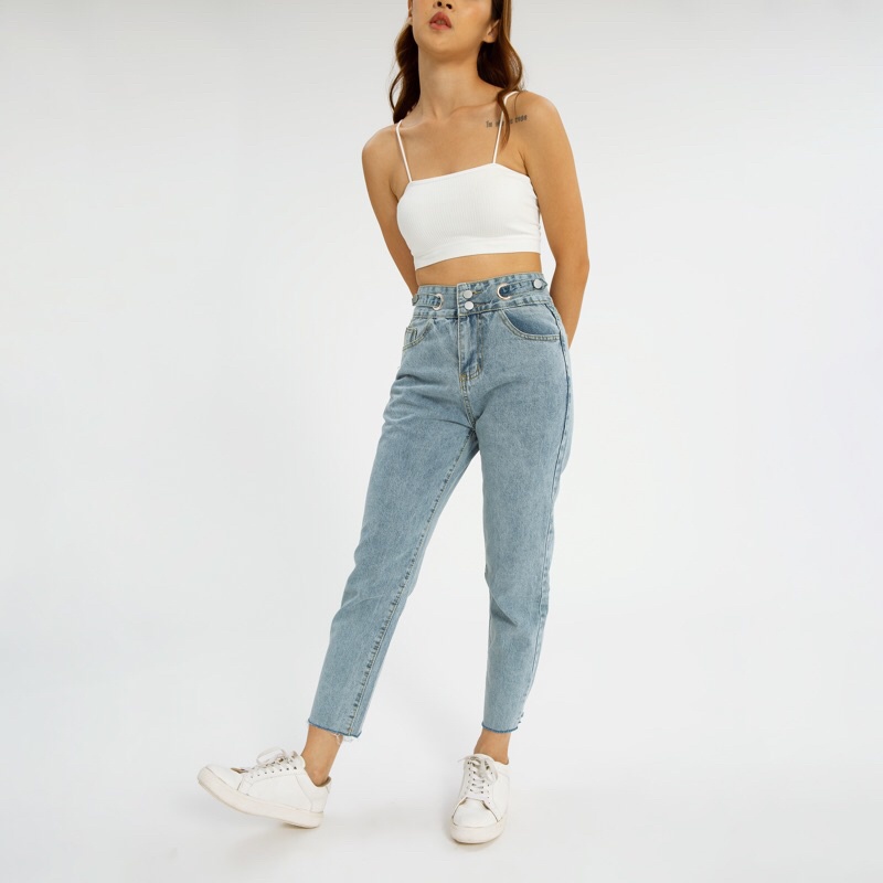 VIERLIN - Jeans 939 - HIGHWAIST JEANS BOYFRIEND WANITA