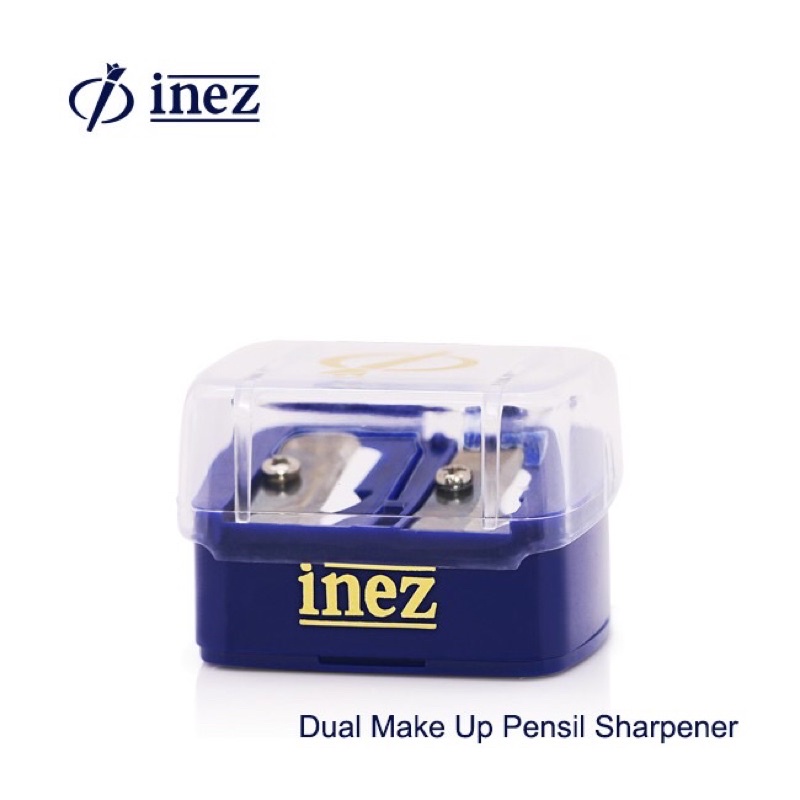 Inez Dual Makeup Pencil Sharpener / Rautan Pensil Alis Dan Lipstik Pensil