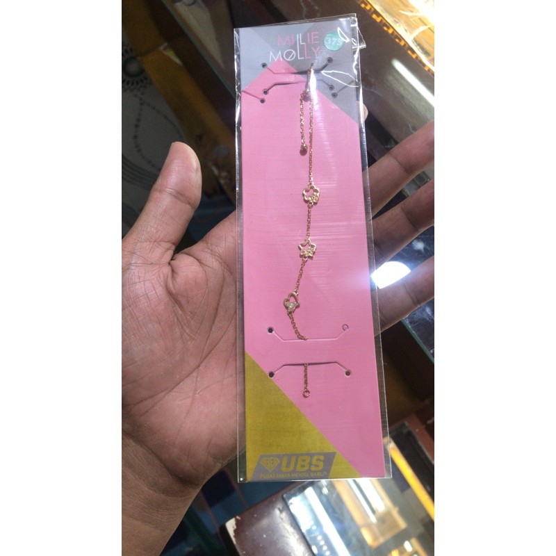 gelang serut emas 375% pabrik ubs