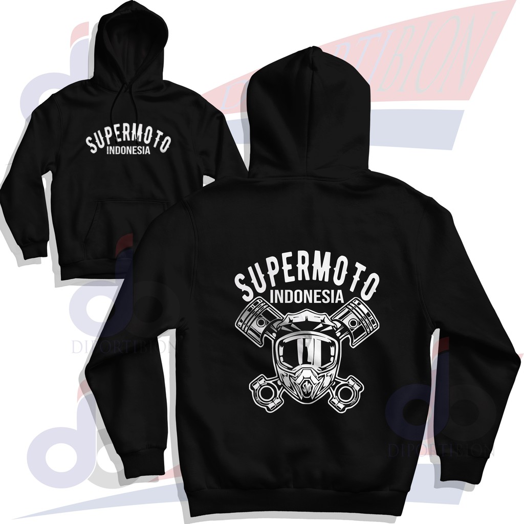 HOODIE SUPERMOTO INDONESIA / SUPERMOTO INDONESIA GRAPHIC HOODIE JUMPER / SUPERMOTO HOODIE