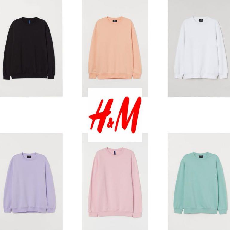 CREWNECK H&M BASIC CREWNECK H&M POLOS SWEETSHIRT H&M SWEATER OBLONG POLOS SWEATER OBLONG SWEATER POL