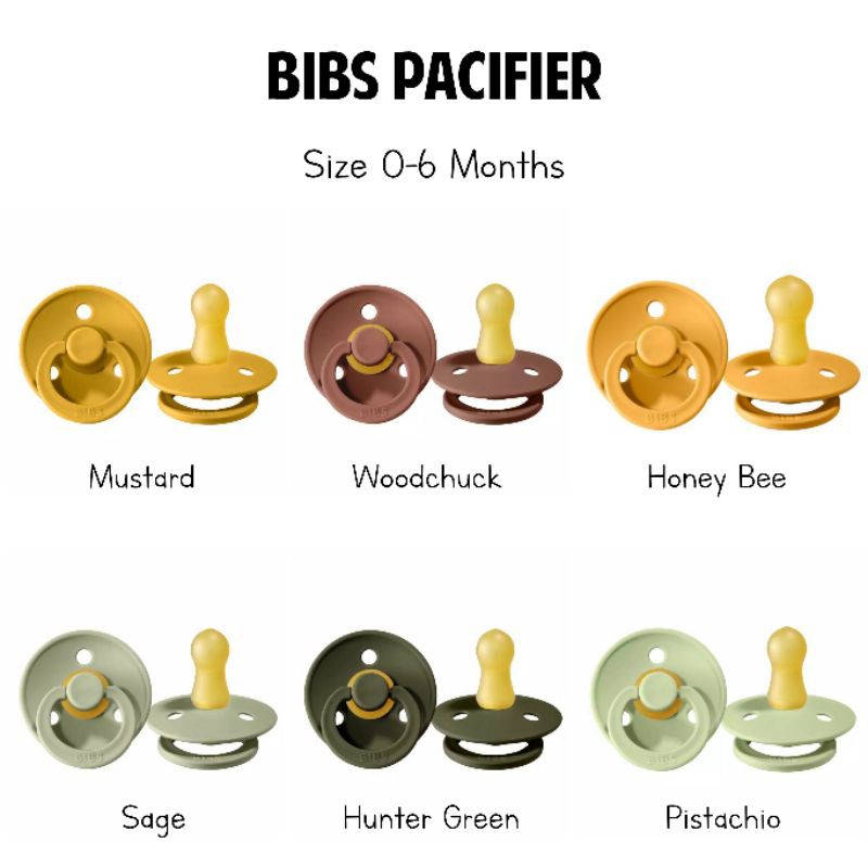 BIBS Pacifier - Size 1 (0-6 Months) / Empeng Bayi