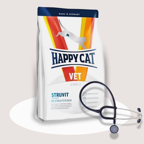 Happy Cat Vet Struvit 1kg 1 kg FRESHPACK Pakan Kucing Urinary S/O SO