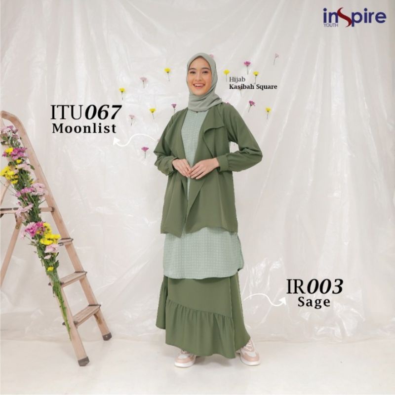 NIBRAS TUNIK DAN ROK COUPLE TERBARU ITU 067 | IR 003 BUSANA MUSLIM KOREAN STYLE