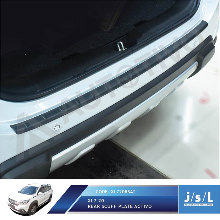 Aksesoris Fariasi Tambahan JSL Sillplate Belakang Ertiga XL7 Rear Scuff Plate Black