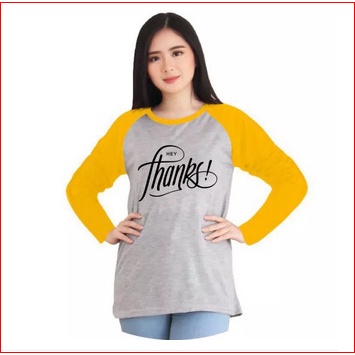 Tshirt Wanita Kaos LENGAN PANJANG / Atasan Wanita / Kaos Oblong / Tumblr Tee / Kaos Polos / Fashion Wanita / Baju Cewe / Polo Shirt / Baju Korea / Baju Bangkok / Kaos Lengan Pendek / Kaos Cewe