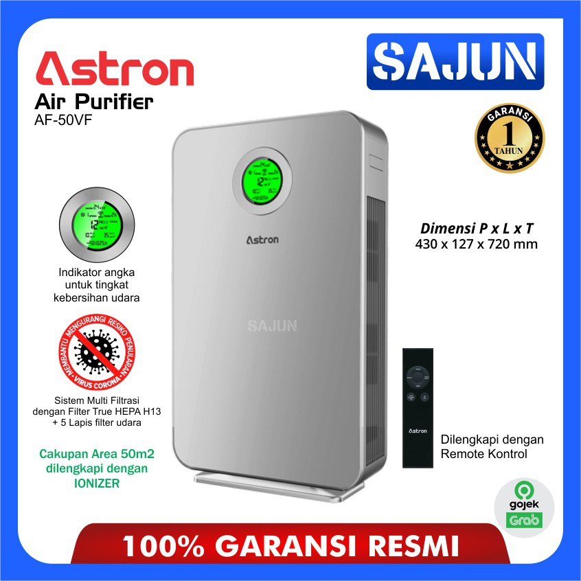 Astron Air Purifier AF-50VF Penjernih Udara 50m2 Astron Virus Filter