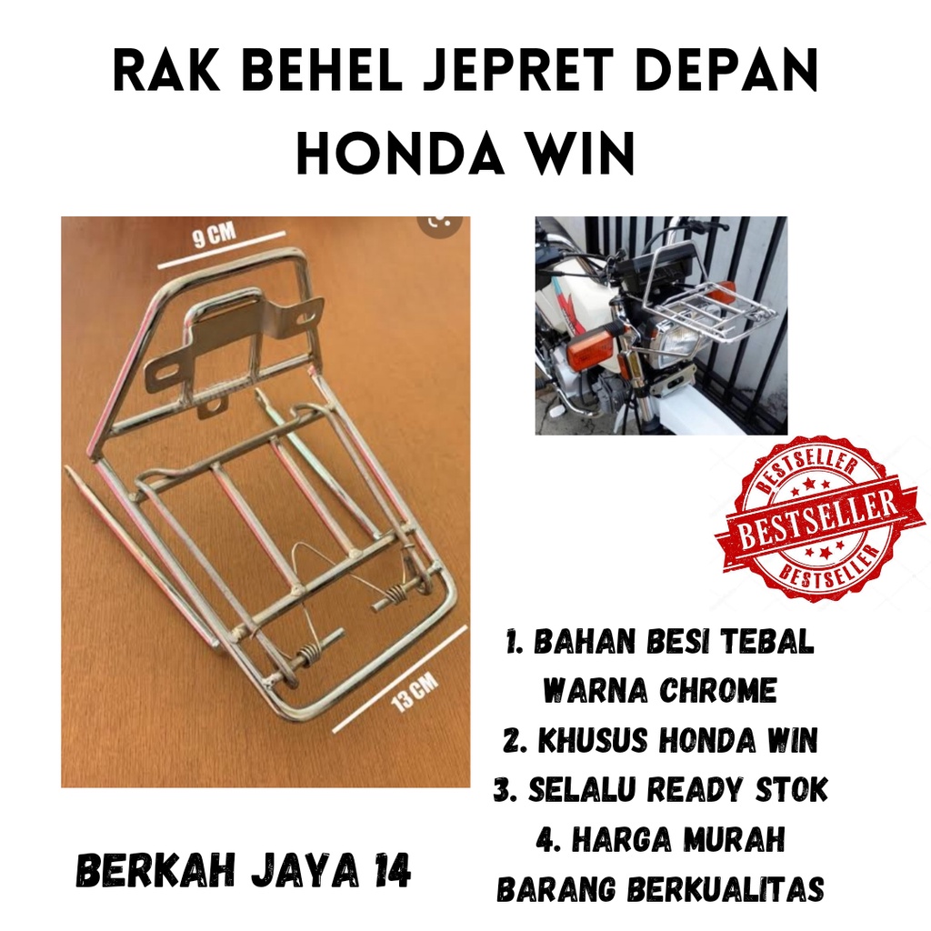 RAK JEPIT CHROME HONDA WIN DEPAN JEPRET SILVER BEGEL PROMO DISKON HARGA TERMURAH BERKUALITAS TERLARIS