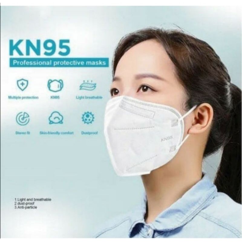 Masker medis 5 ply KN95 bedah earloop kemenkes RI isi 10 pcs