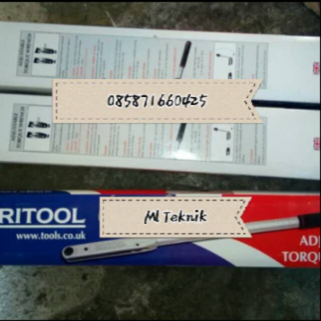 BRITOOL EVT 1200 A Torque Wrench - Kunci Torsi Momen BRITOOL Adjustable Torque Wrenches