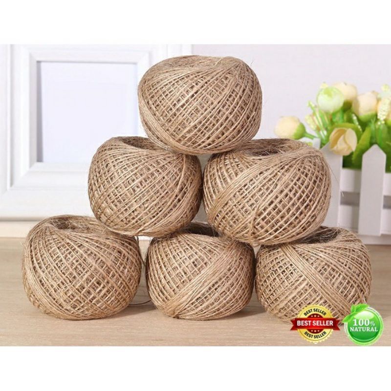 

Tali Goni 3PLY Tali Rami 3PLY Tali untuk pajangan foto Tali Hampers Tali bungkus kado kerajinan hiasan mahar craft 3ply dekorasi foto