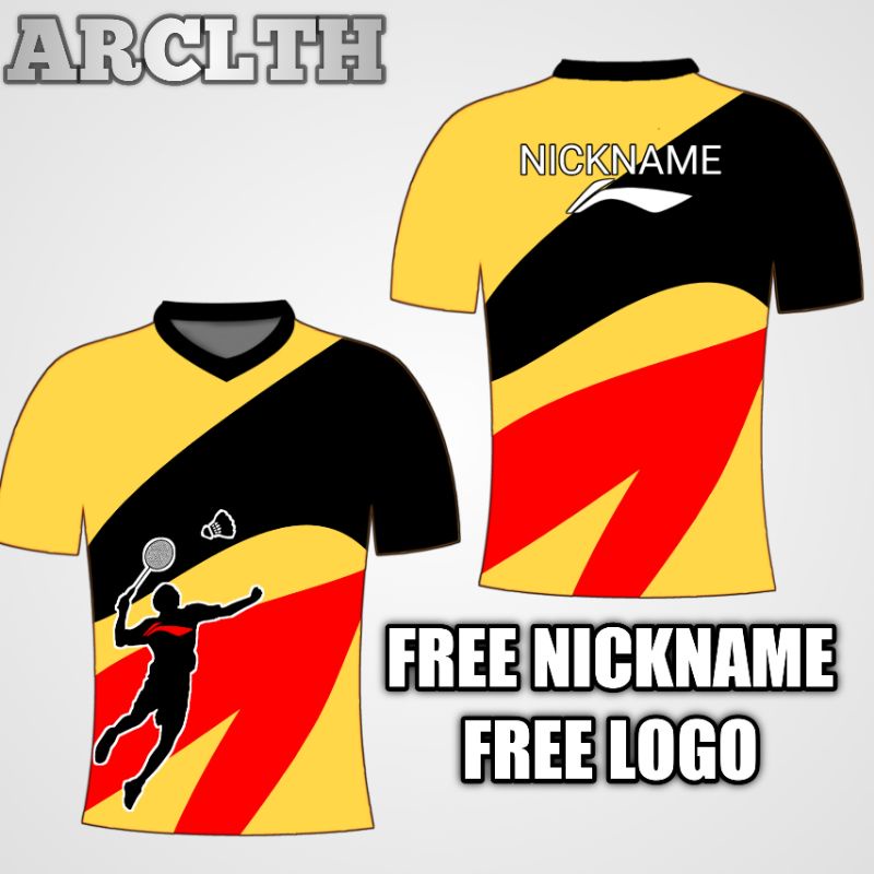 jersey badminton lining custom
