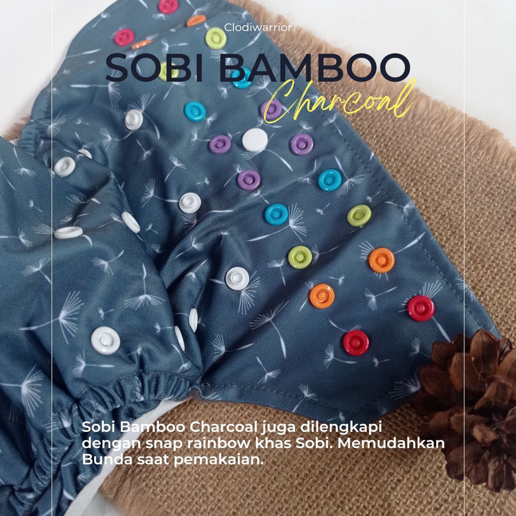 (NEW) Sobi Bambu Charcoal - Clodi Allsize - 4-15 kg