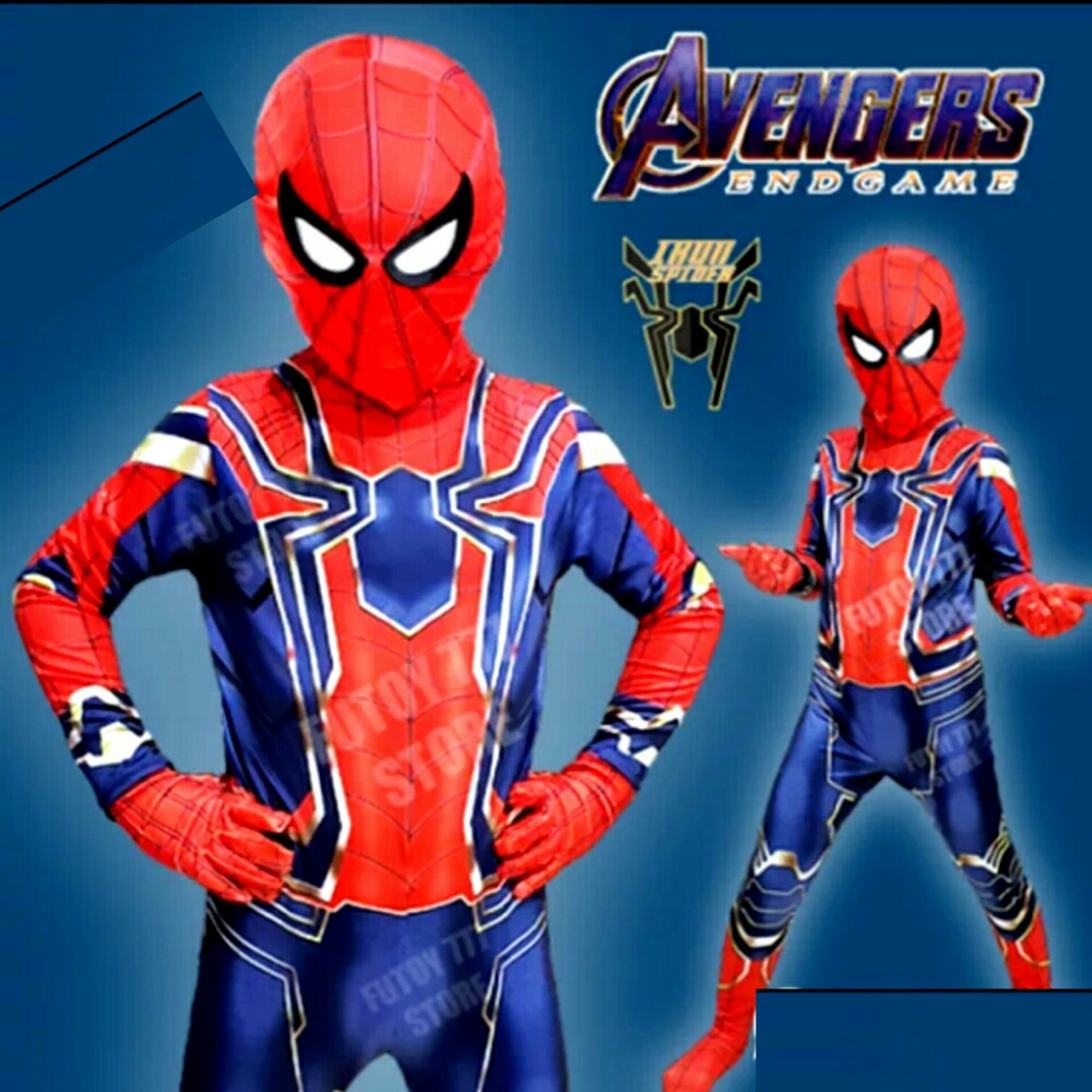 baju spiderman anak topeng spiderman baju anak spiderman baju superhero anak kostum spiderman KE250