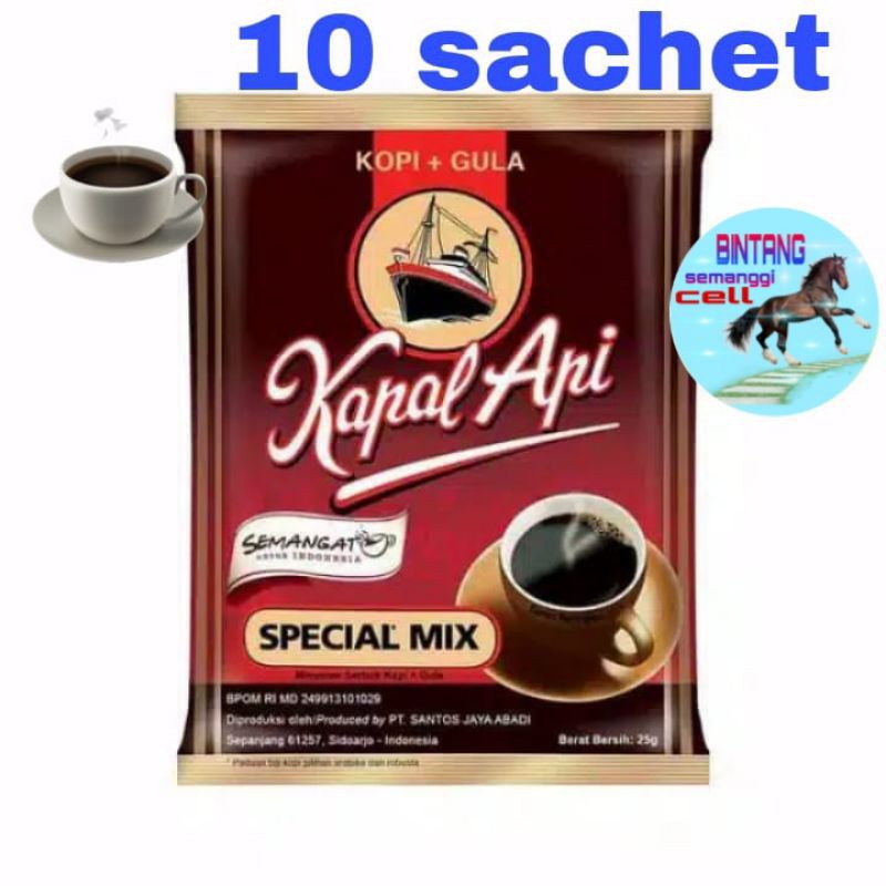 

kopi kapal api special mix 1 renceng isi 10 sachet