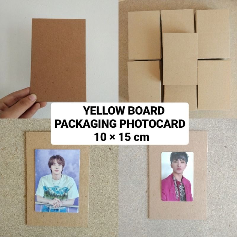 

Yellow Board Kertas Karton Tebal Packaging Photocard 10×15 cm A6 No. 30 dan No. 40