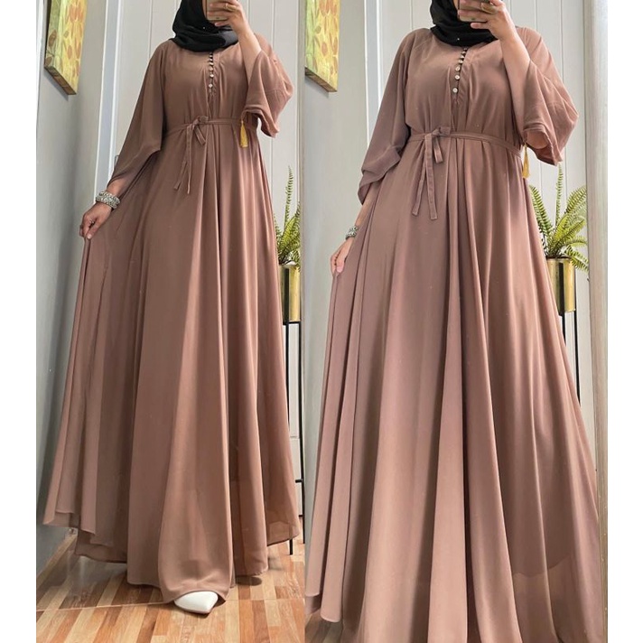 LUNA MAYA DRESS BAHAN CERUTI FULL FURING